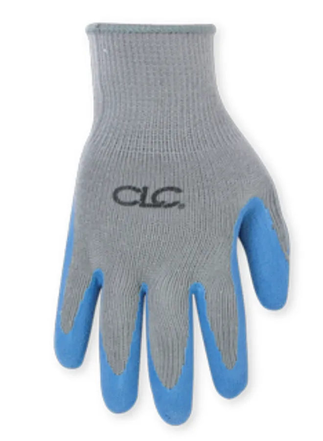 CLC P2030L Latex Dip Gripper Gloves, 3-Pack (Size Large)