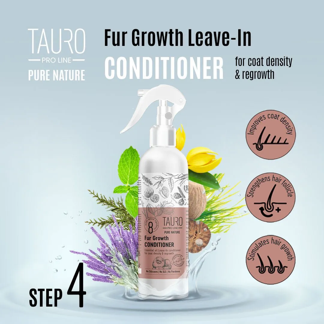 CLEARANCE Tauro Pro Line Pure Nature Fur Growth Leave-In Prompting Conditioner Spray For Daily Pet Skin And Coat Care, Hair Regrowth