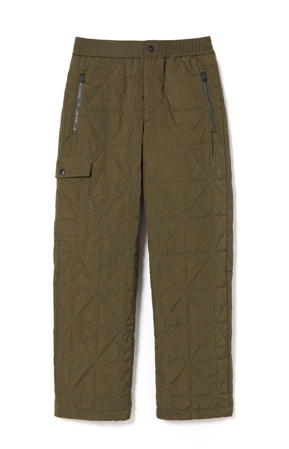 Cora Quilted Pant | Dark Moss