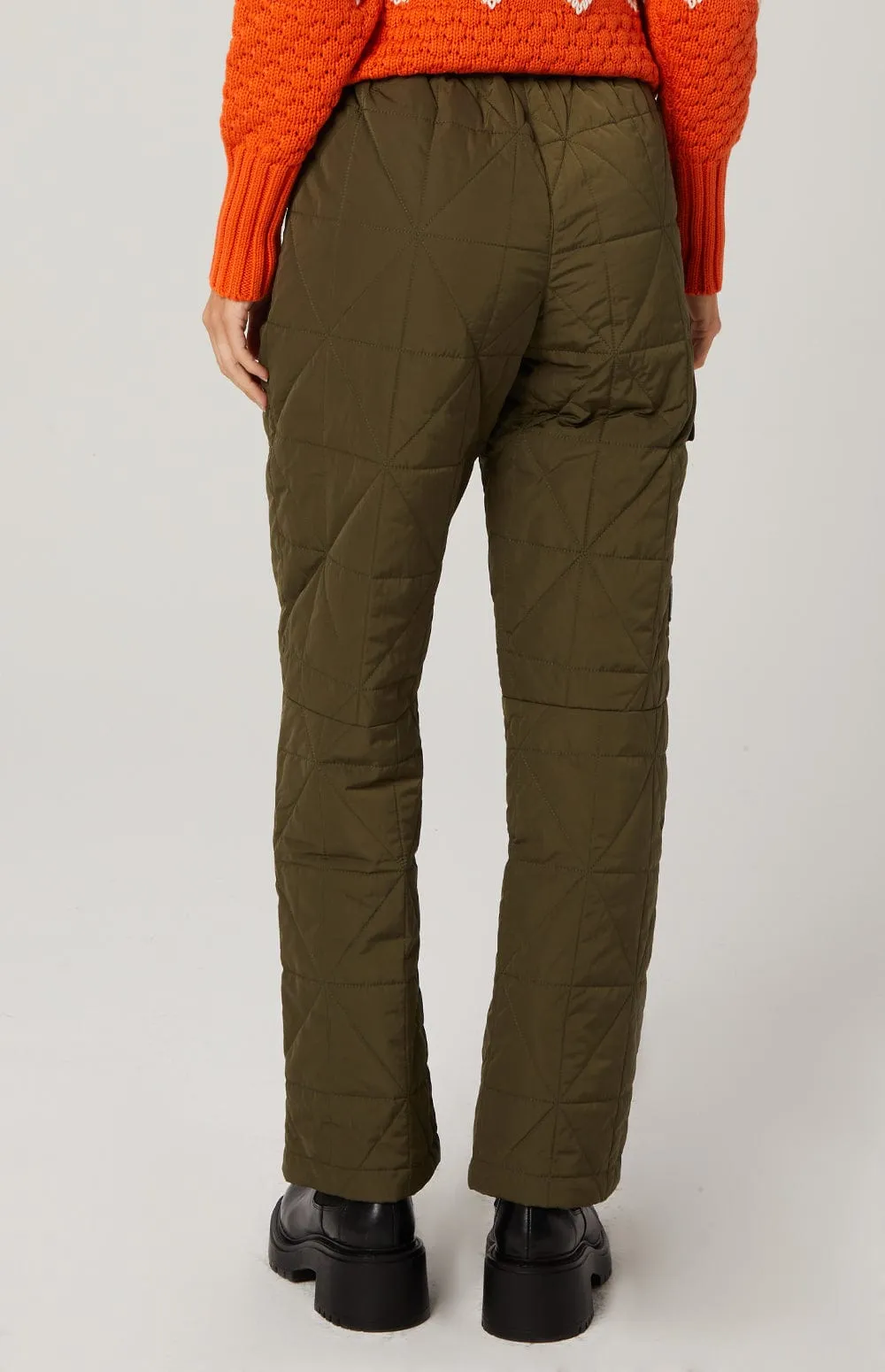 Cora Quilted Pant | Dark Moss