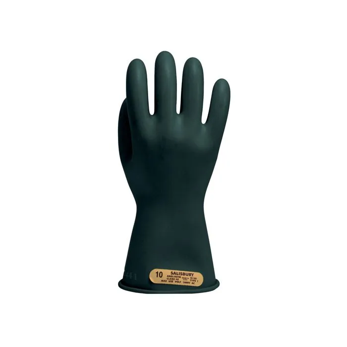 CPA LRIG-00-11 11-Inch Class 00 Insulated Rubber Gloves, Black, 7, 1 Pair