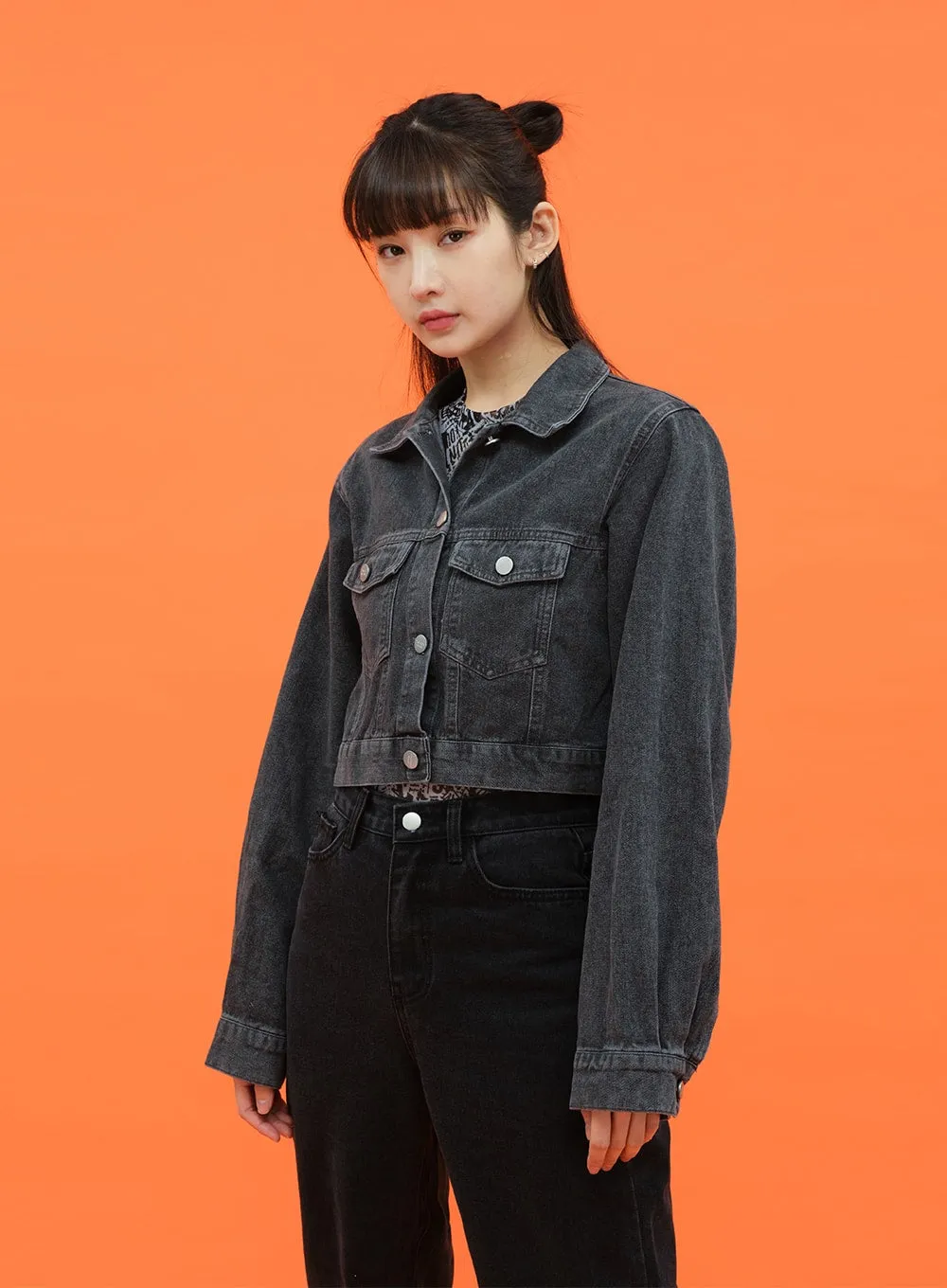 Cropped Denim Jacket CM28