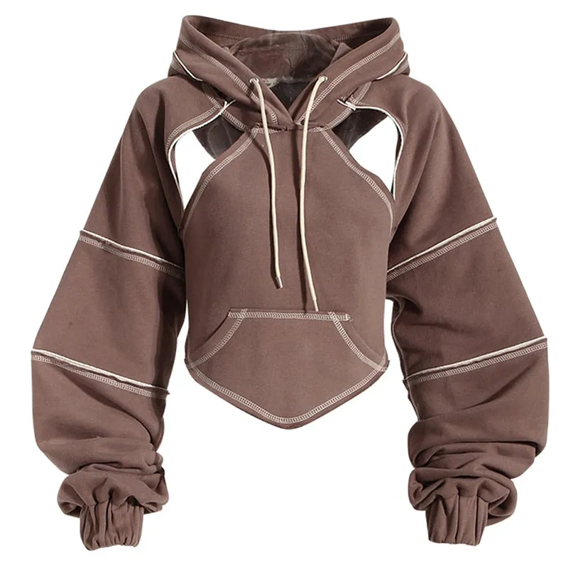 Cropped Pullover Hoodie