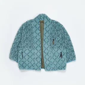 DO-GI SASHIKO Boa Fleece KESA JACKET - Blue