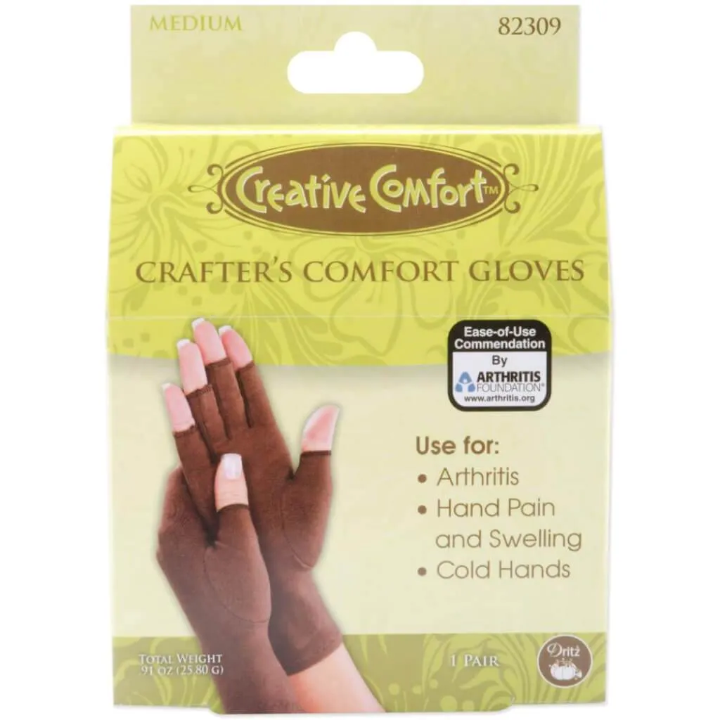 Dritz Creative Comfort Crafter's Comfort Gloves 1 Pair