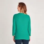 Eden Bardot Moss Stitch Sweater