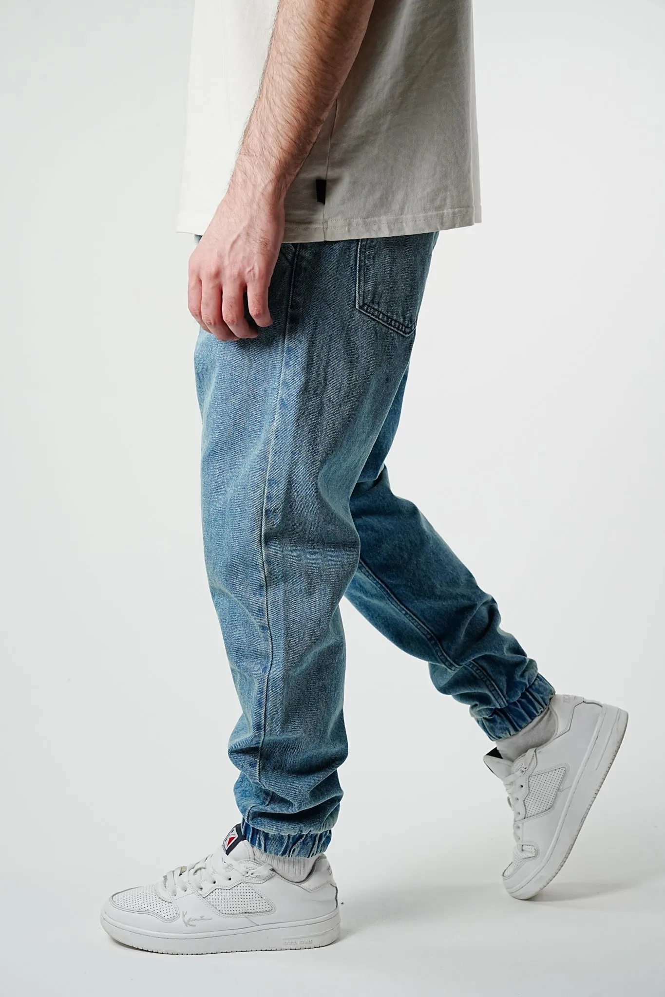 Essential Elasticated Denim Jogger Pants