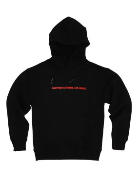 Everything Is Strange. Life. People. / Oversized Pullover Hoodie