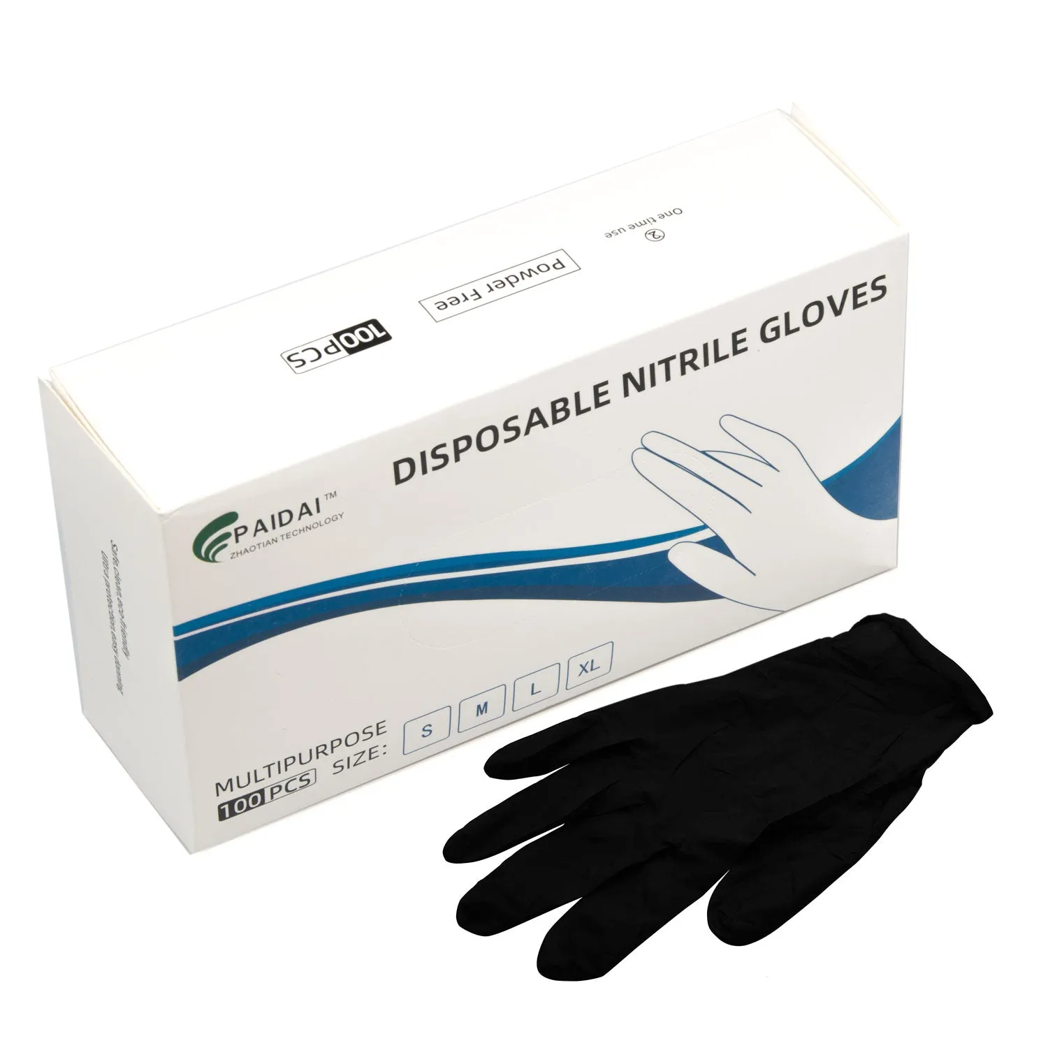 Extra-Thick 6 Mil Nitrile Industrial Gloves, 100x, Large