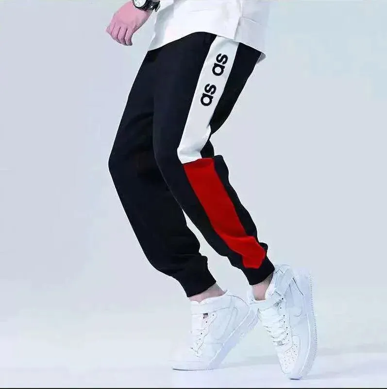 Fashion- Mens Pants High Street Joggers for Men Sweatpants Autumn Mens Track Pants joggers Letters Embroidery Fashion Drawstring Stretchy Jo