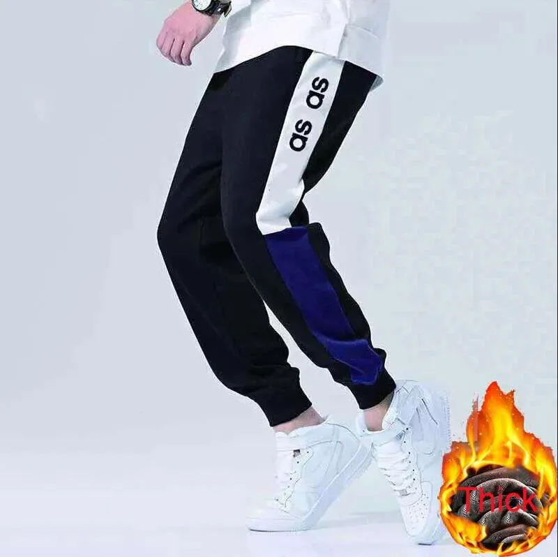 Fashion- Mens Pants High Street Joggers for Men Sweatpants Autumn Mens Track Pants joggers Letters Embroidery Fashion Drawstring Stretchy Jo