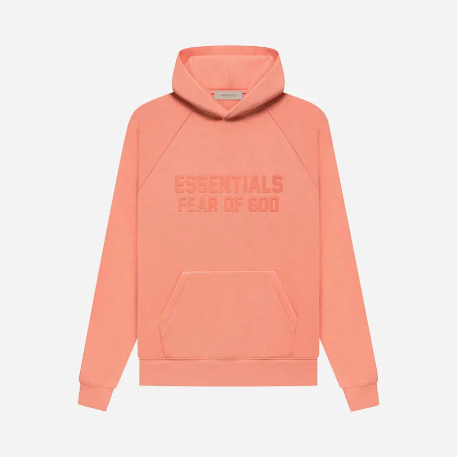 FEAR OF GOD ESSENTIALS HOODIE FW22 CORAL