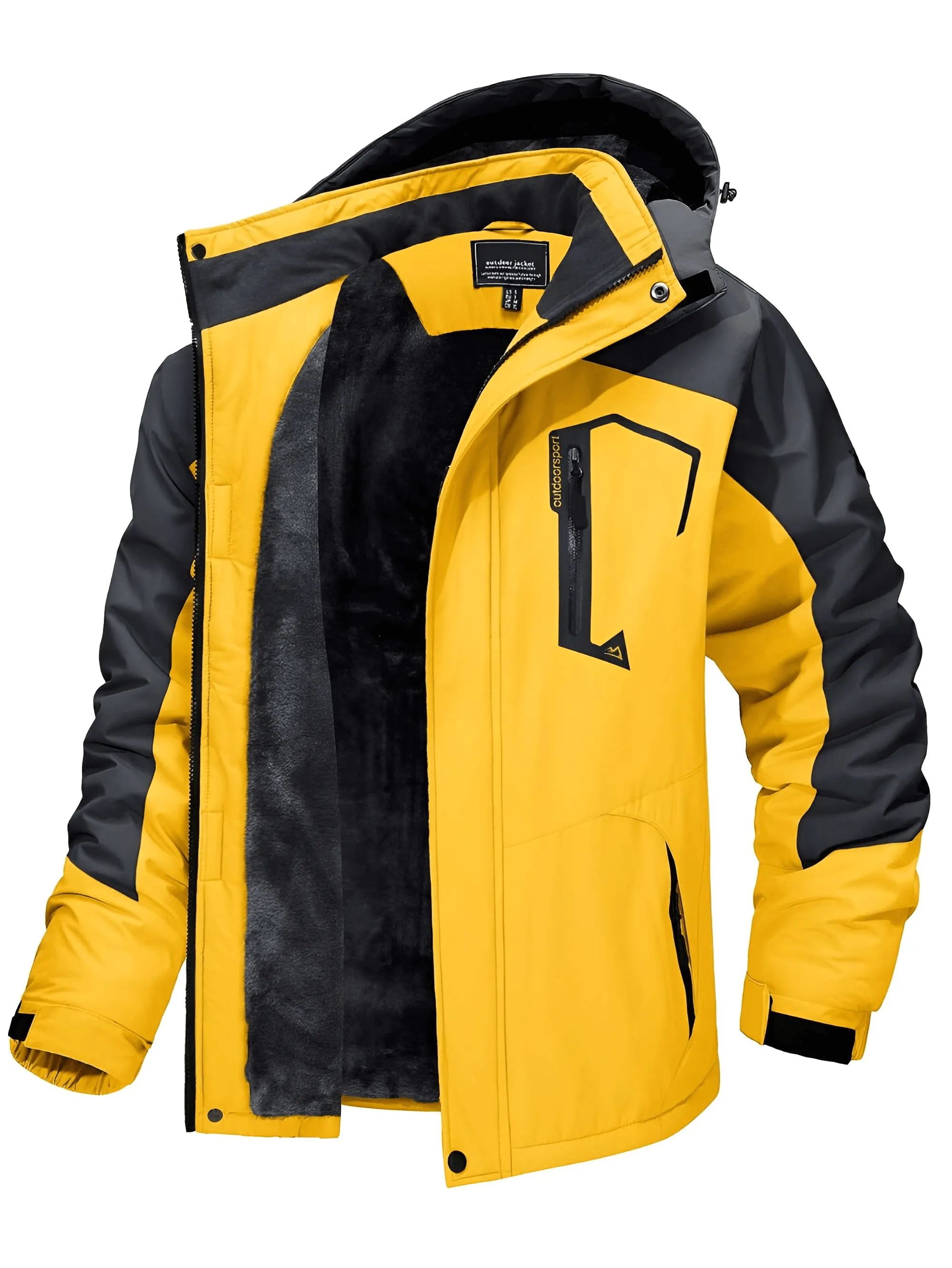 Fleece Lined Men's Mountaineering Hooded Jackets - 14 Colors!