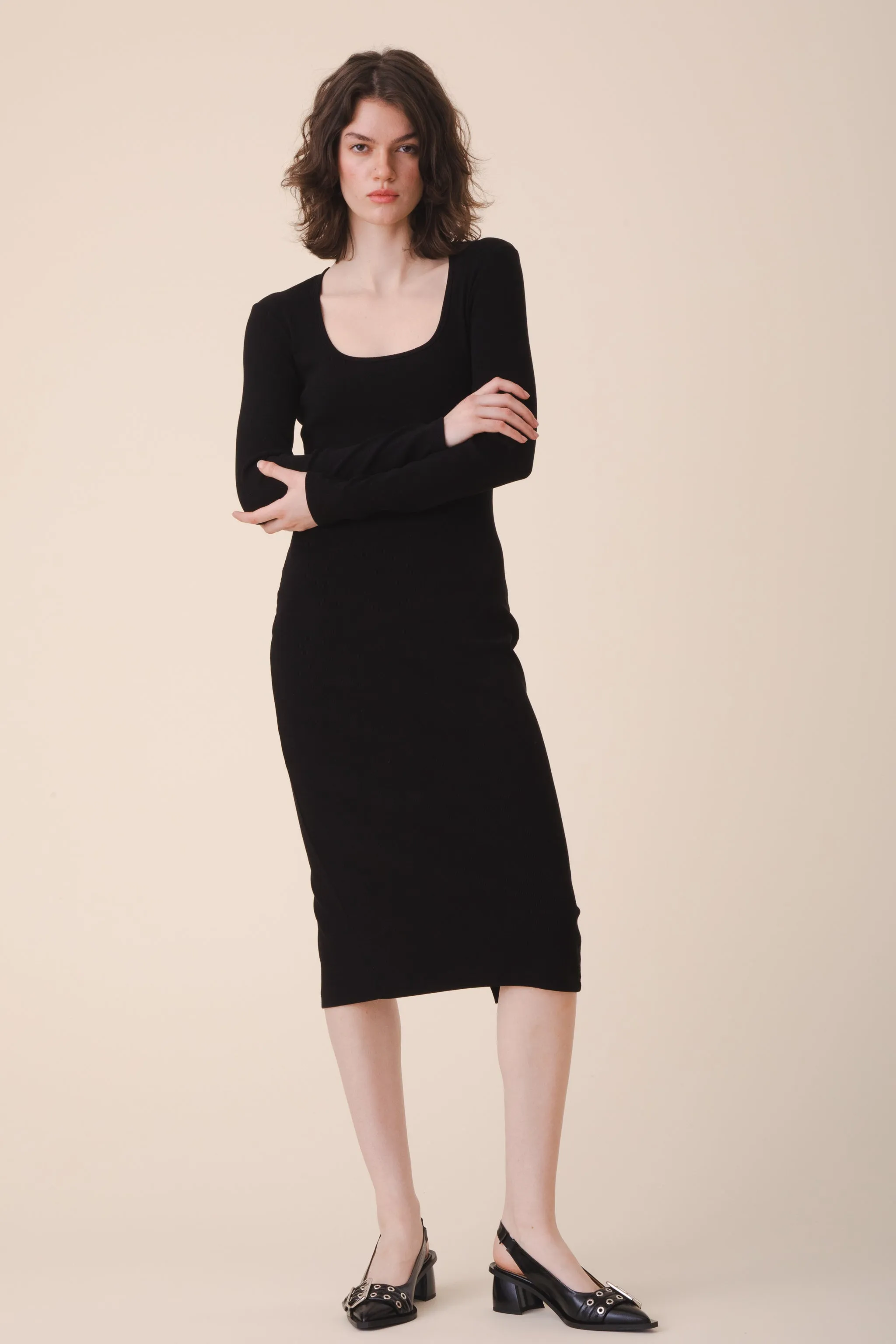 Florentine Dress in Black