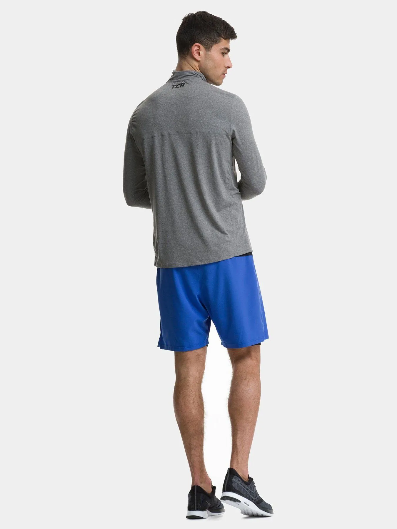 Fusion Half Zip Running Top For Men With Thumbholes & Chest Zip Pocket