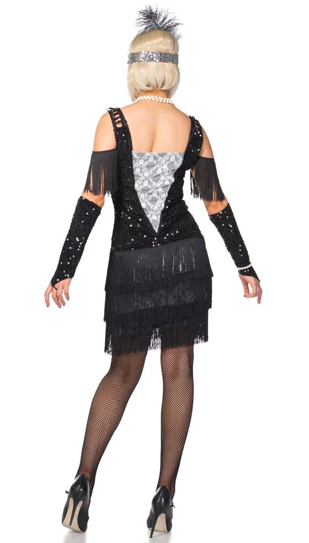 Gatsby Girl Womens Deluxe Sparkly 1920s Flapper Costume