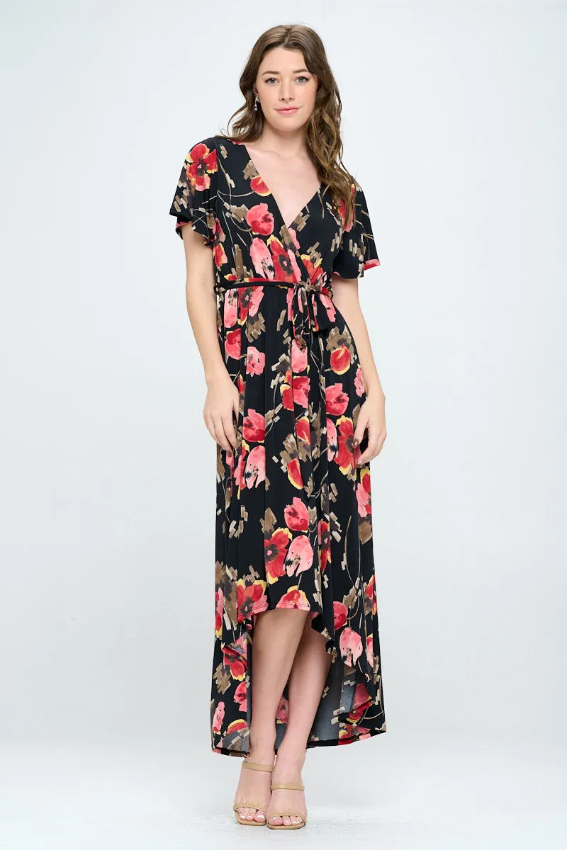 Georgia Faux Wrap Dress