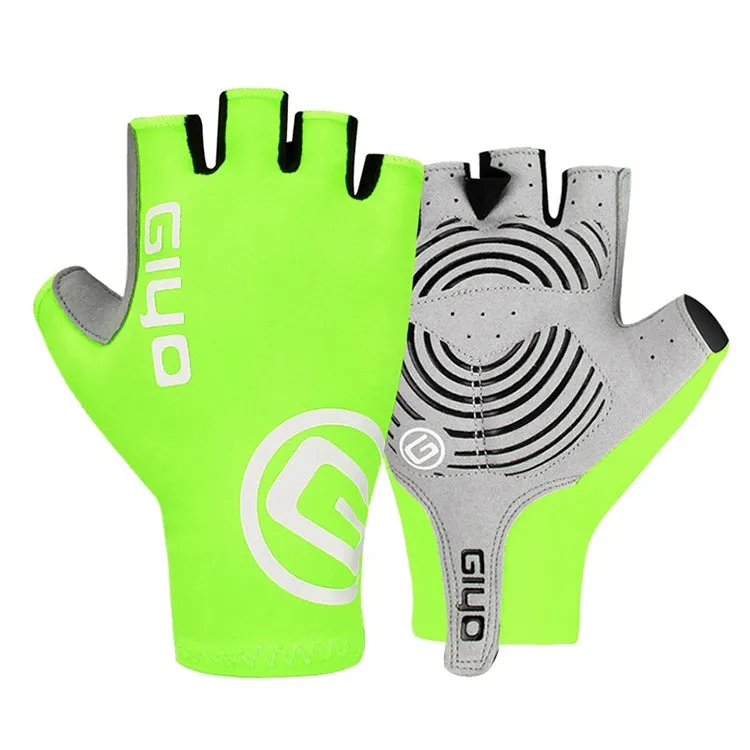 GIYO Outdoor Half-Finger Gloves Mountain Road Bike Cycling Gloves, Size: S(Fluorescent Yellow)