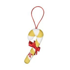 GOLD HOLIDAY TEDDY ORNAMENT