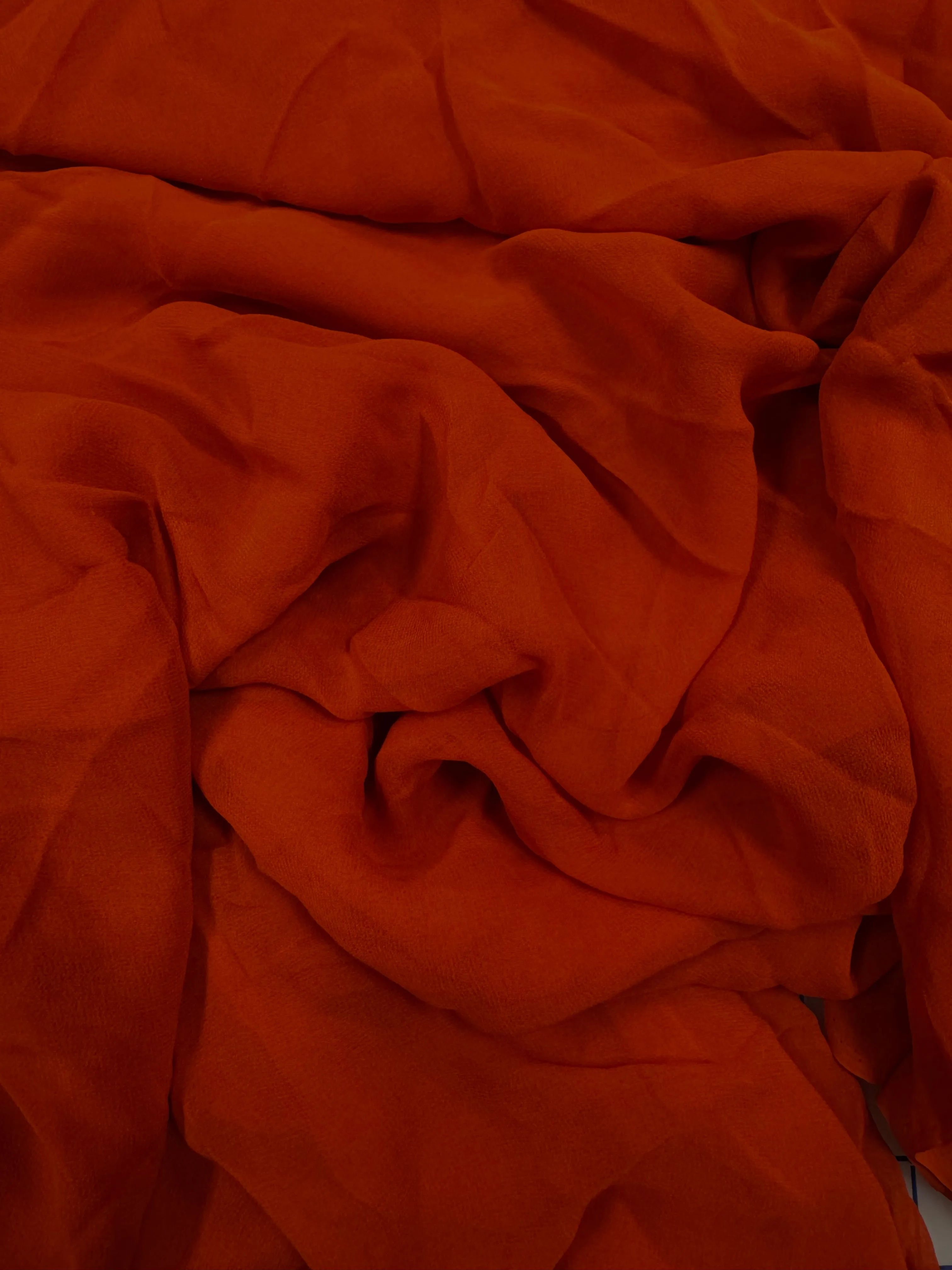 Grab Bag - 8mm Silk Georgette/Chiffon Tomato Red 1-Yard and 2-Yard Pieces