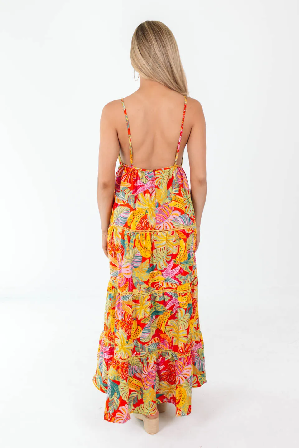 Havana Heat Maxi Dress - Yellow