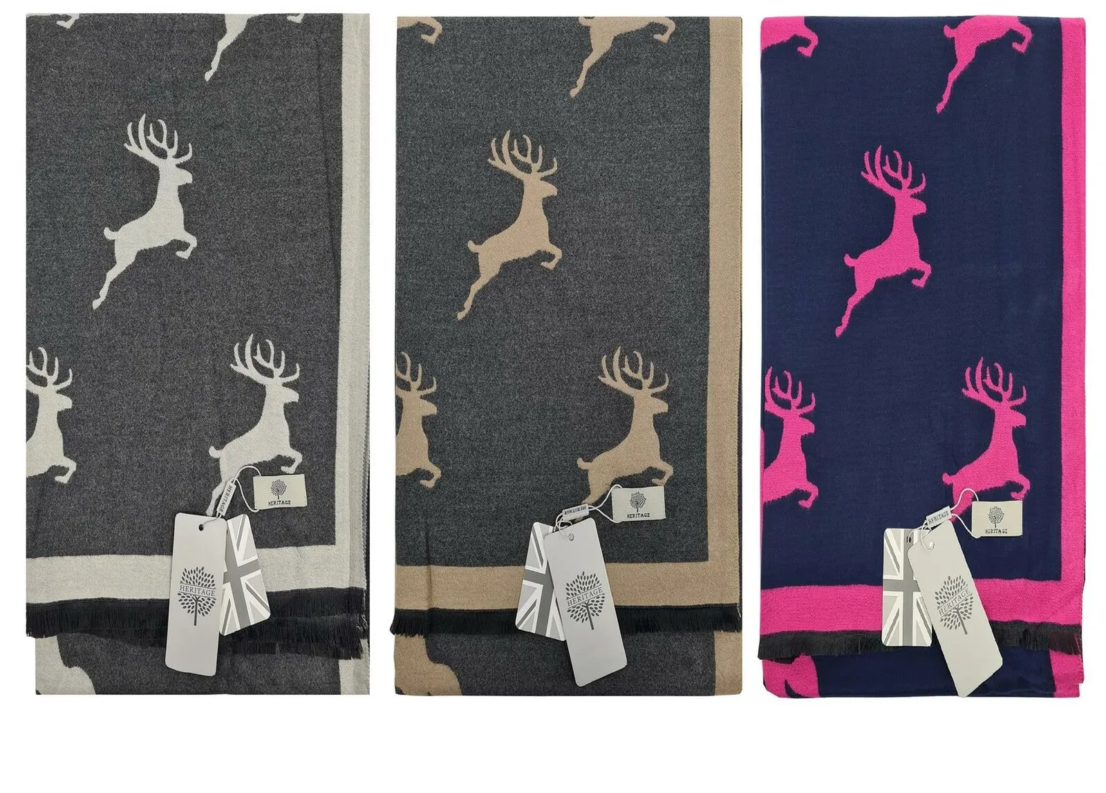 Hazy Blue New Heritage Collection Women's Scarves  - STAG