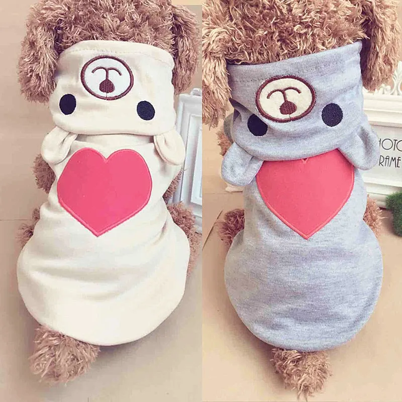 Heart Hoodie Pajamas