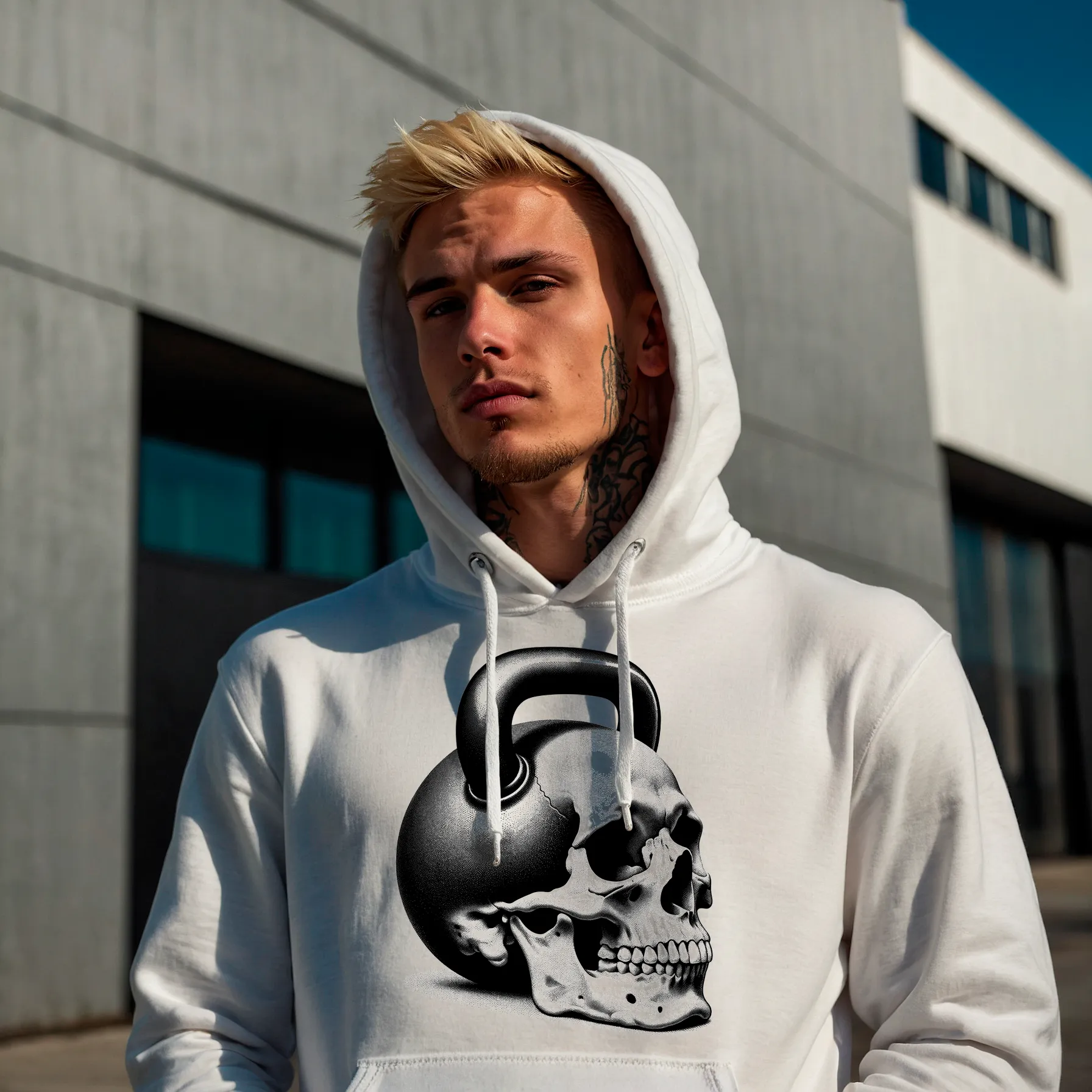 Heavy Skull Unisex Pullover Hoodie