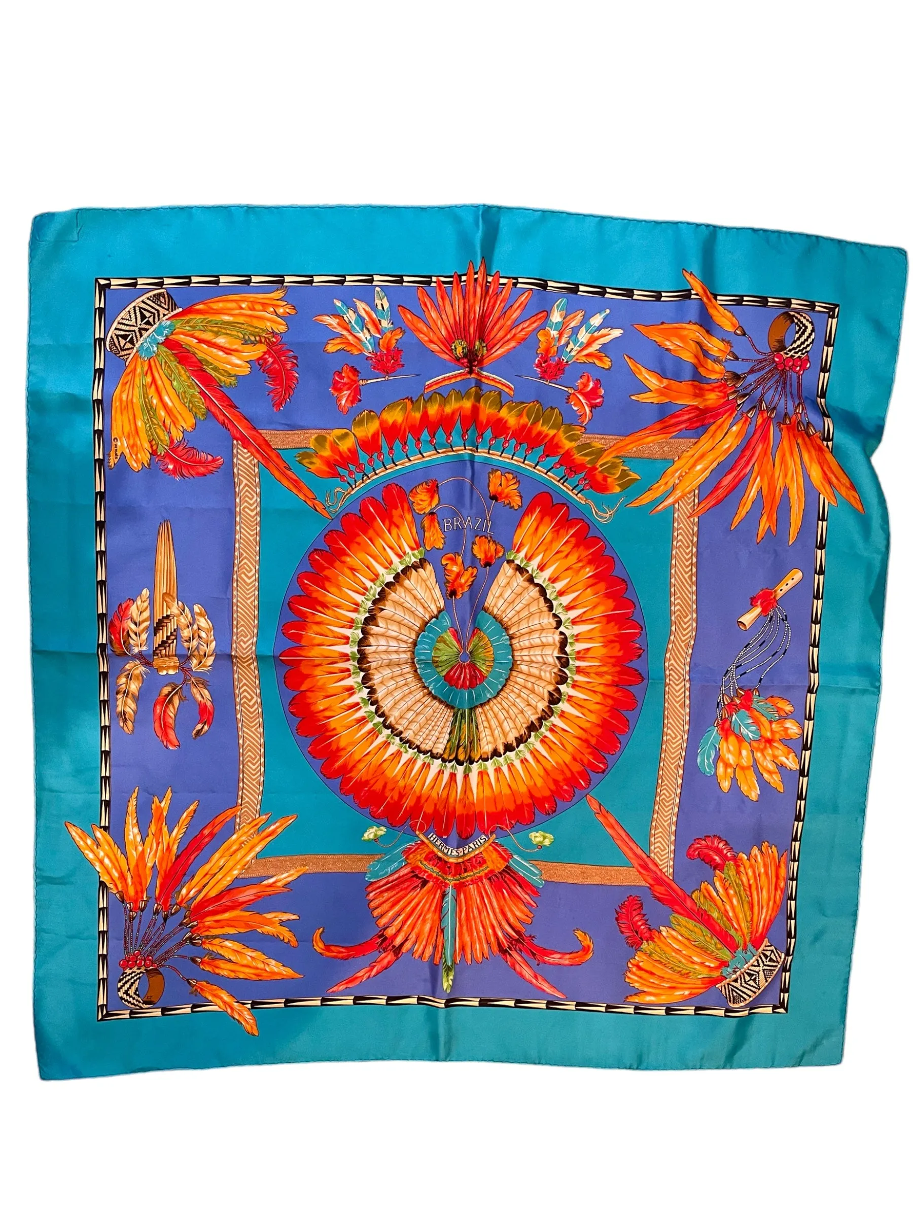 Hermes Scarf (Blue)