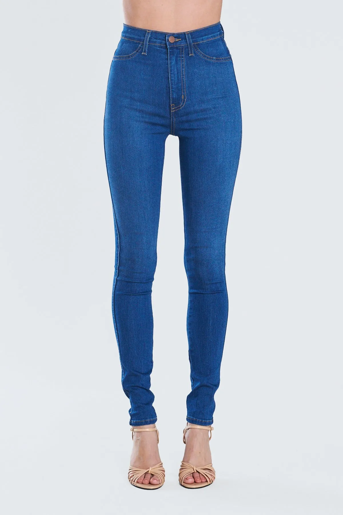 High Waist Stretch Skinny Jeans