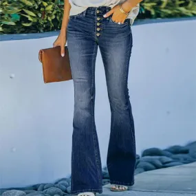 High Waisted Flare Jeans - Slimming Bell Bottoms