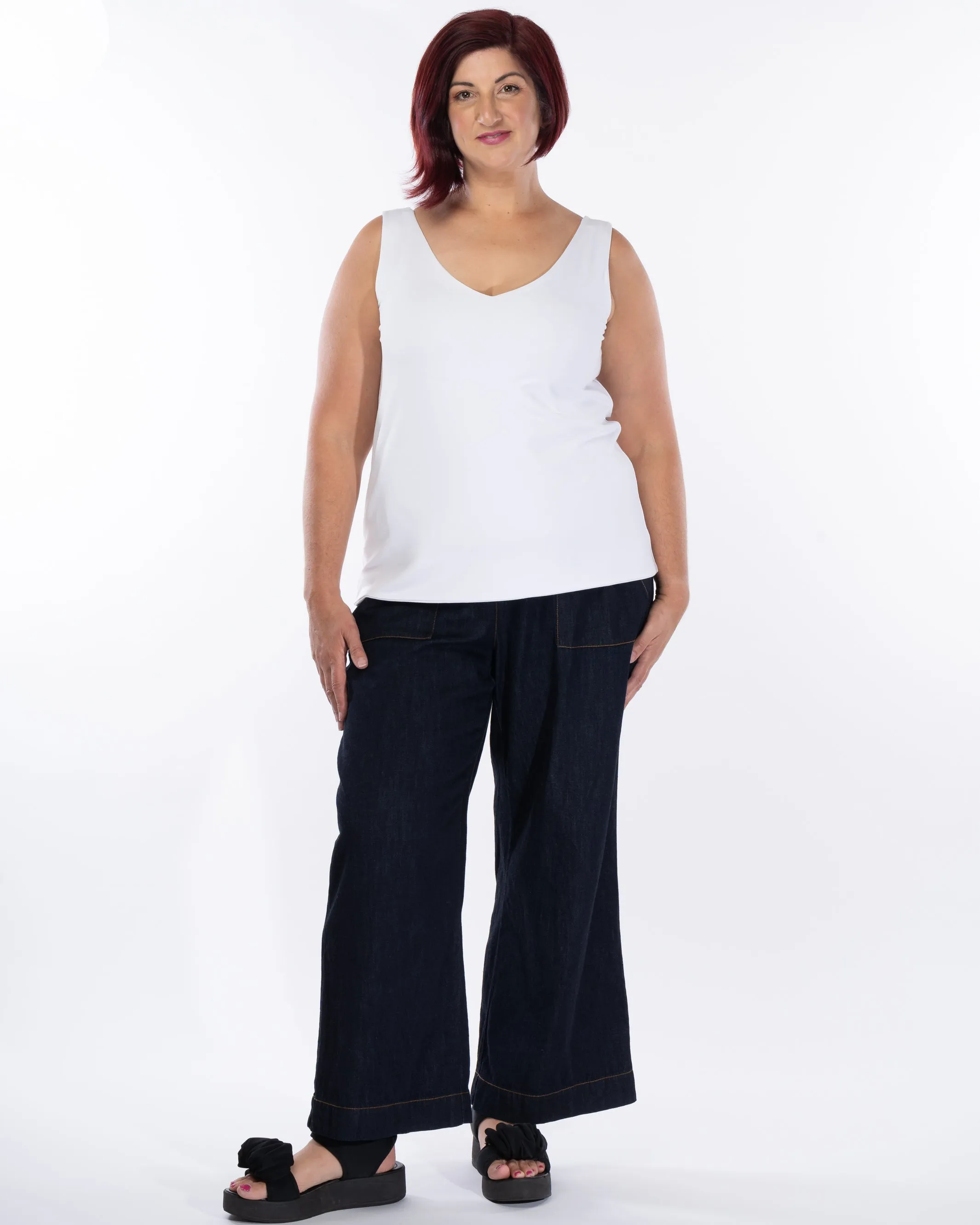 Hotel California Denim Wide Leg Pant - Indigo - LAST ONE - XS(12/14)