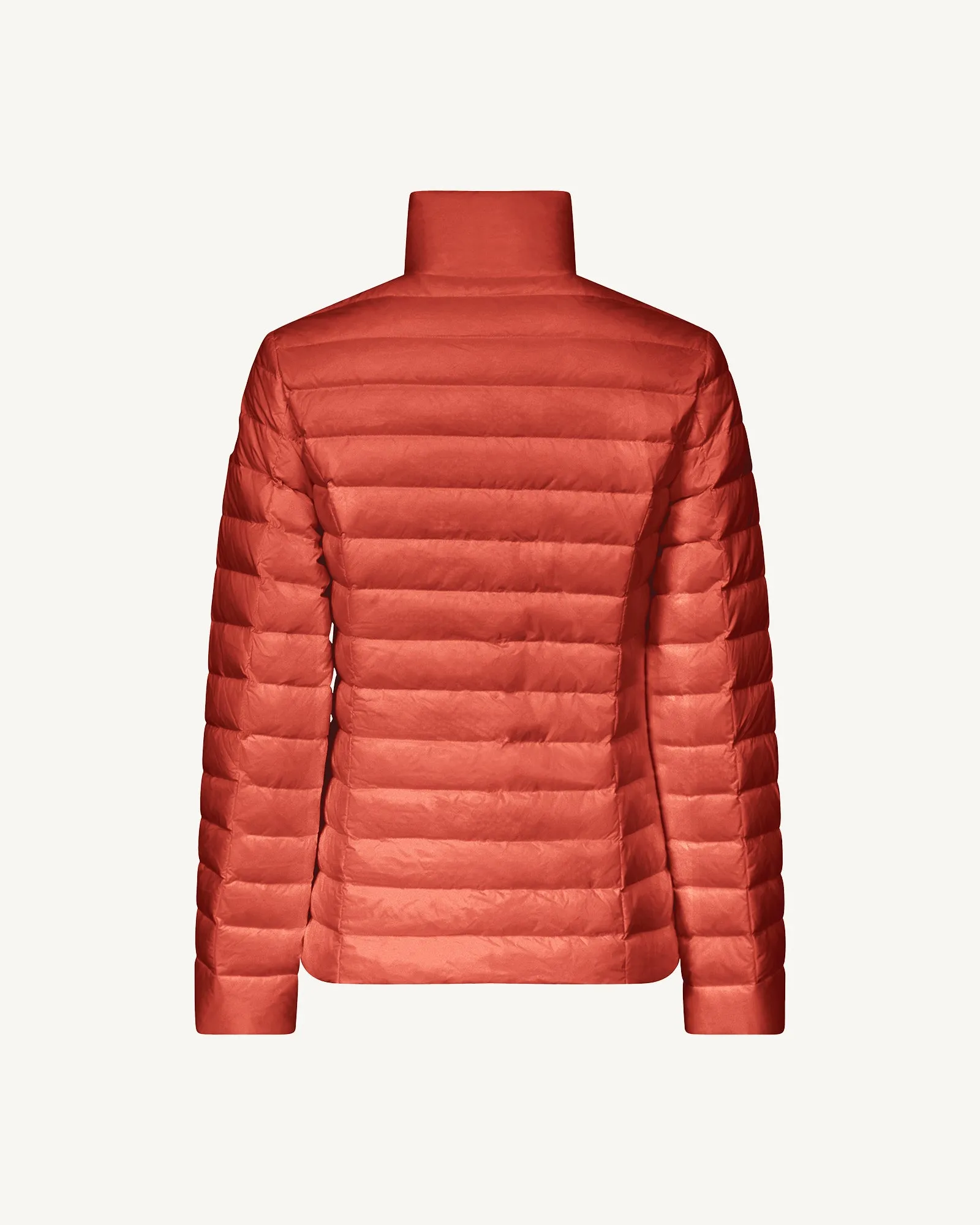 Intense rust Cha lightweight puffer jacket