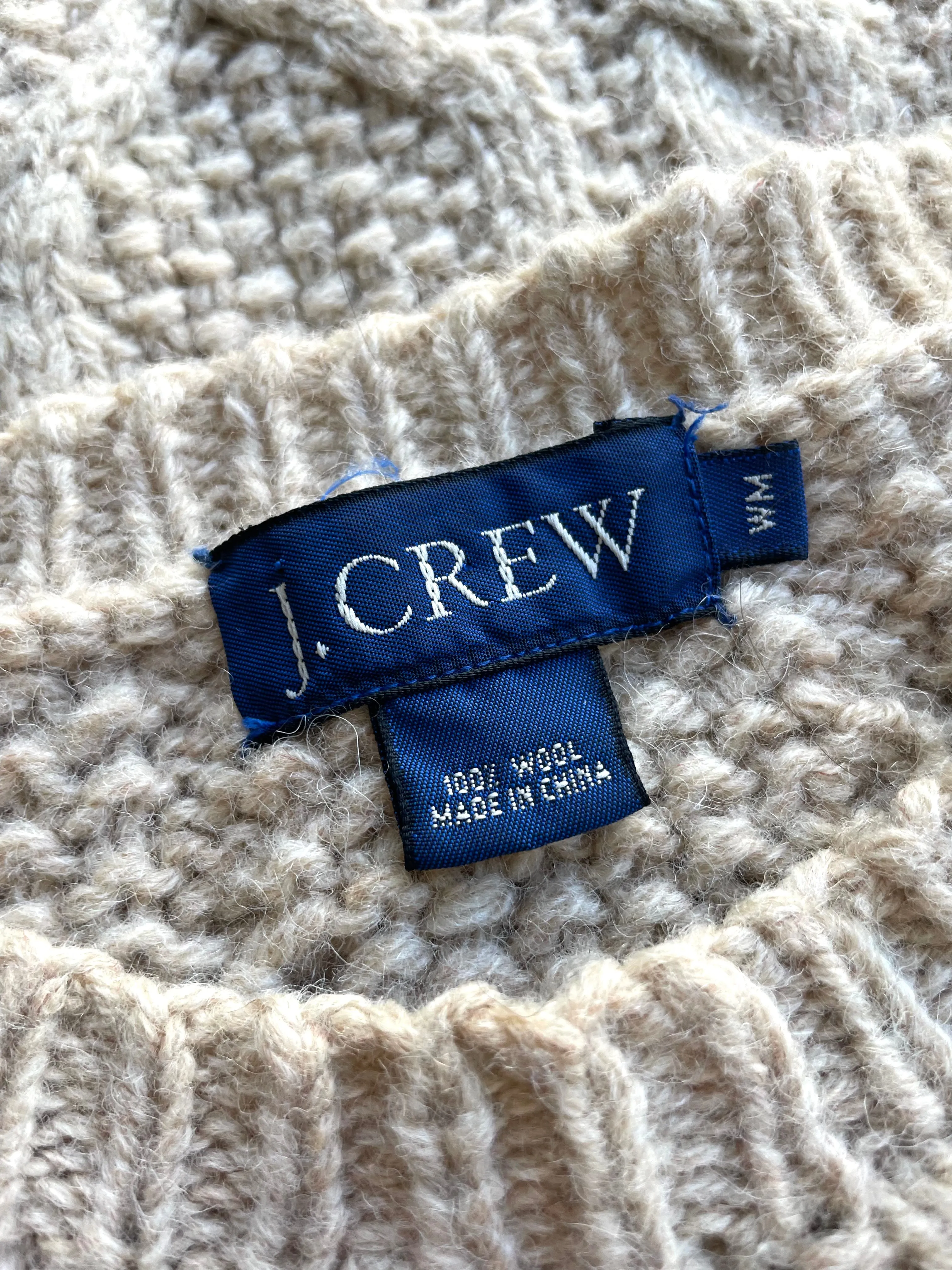 J.Crew Cable Knit Sweater | 1990s