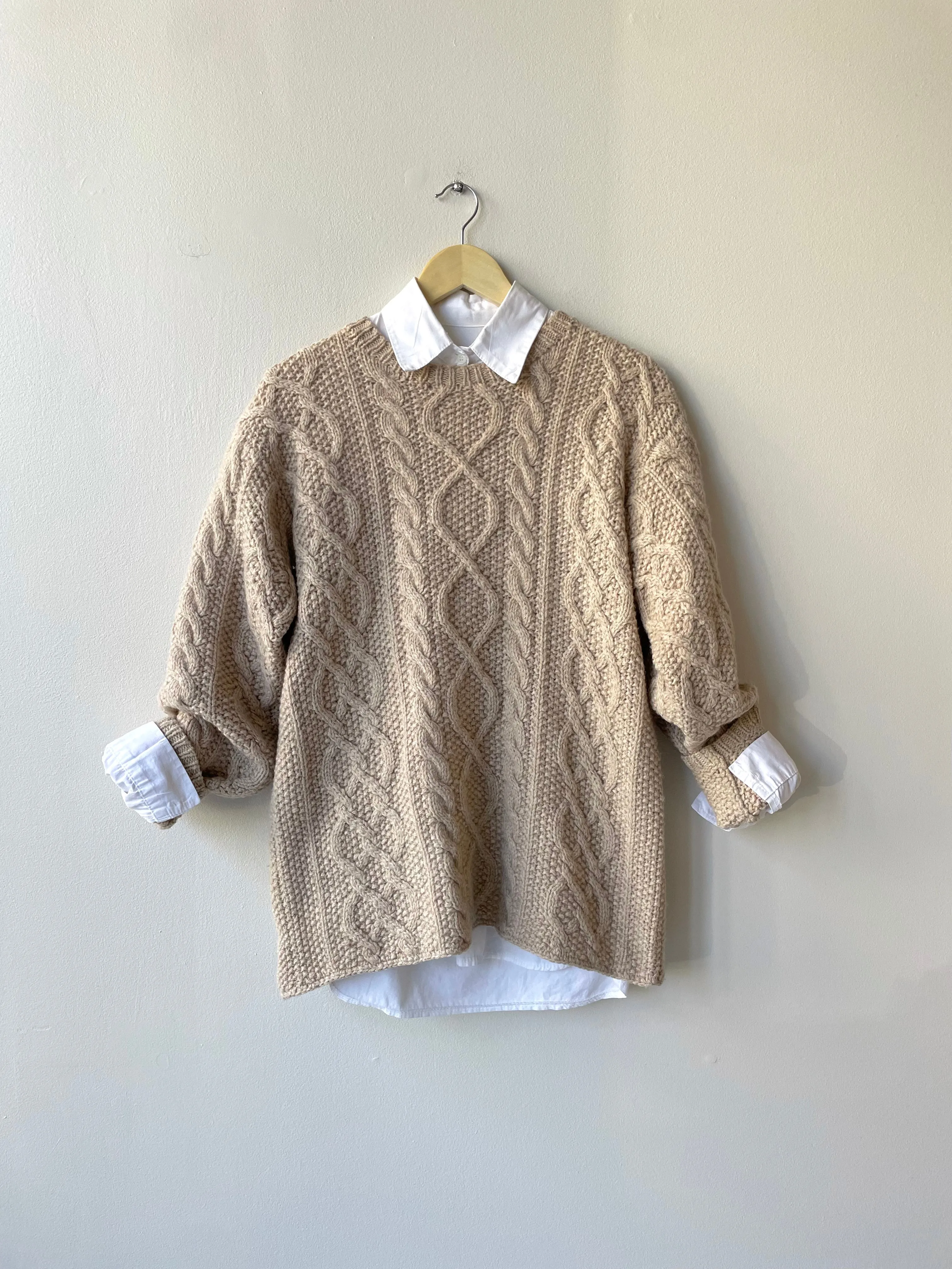 J.Crew Cable Knit Sweater | 1990s