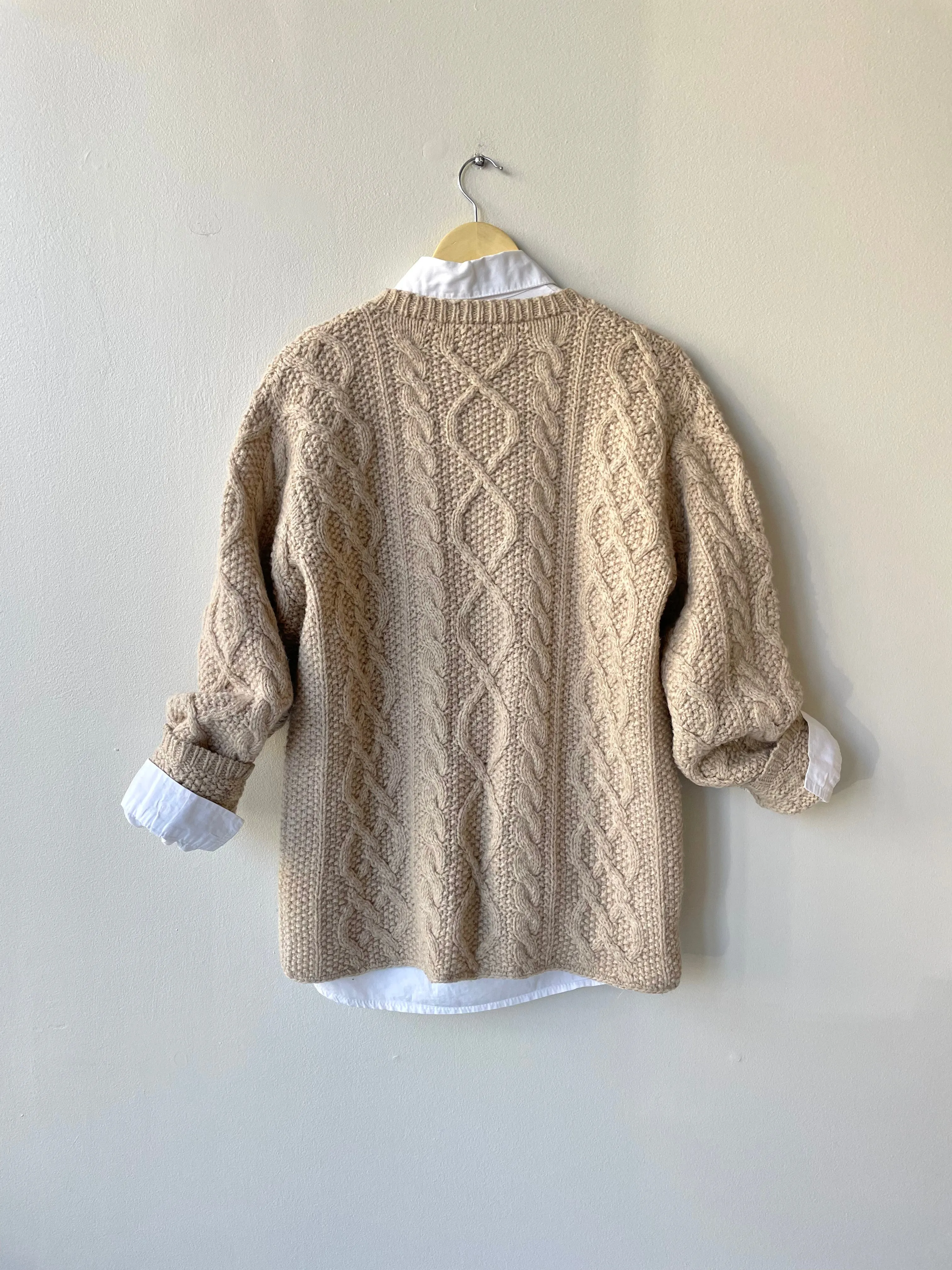 J.Crew Cable Knit Sweater | 1990s