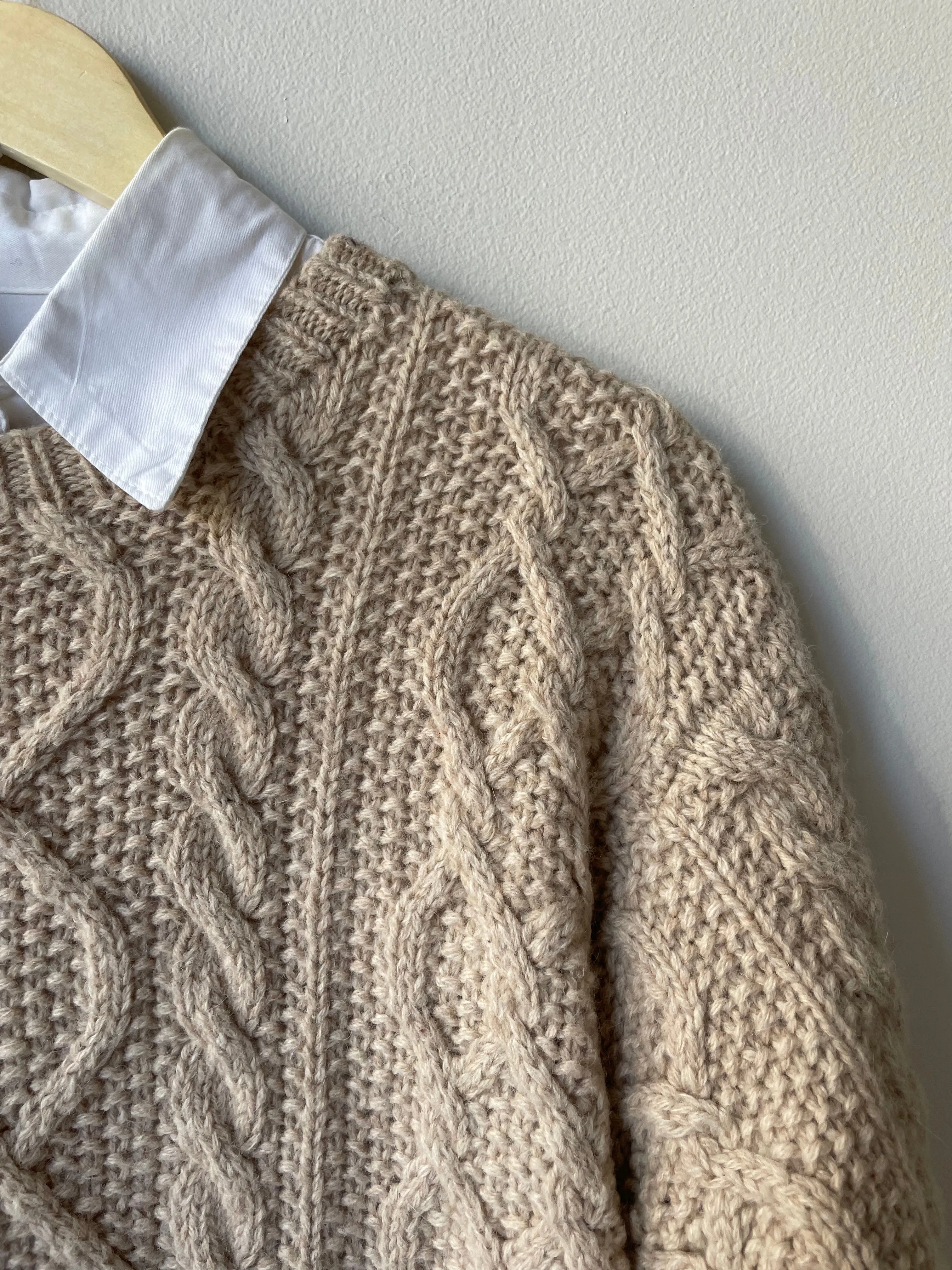 J.Crew Cable Knit Sweater | 1990s