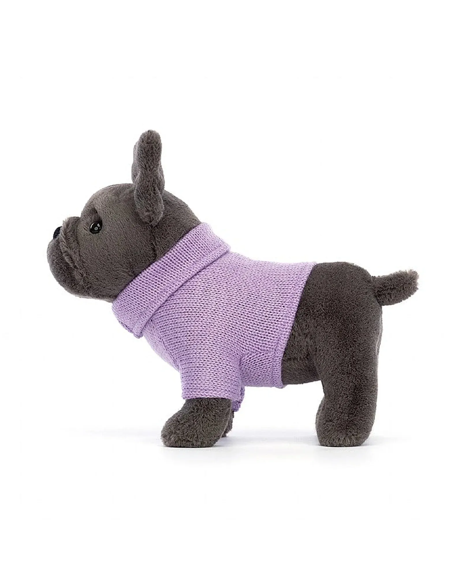 Jellycat French Bulldog Purple Sweater