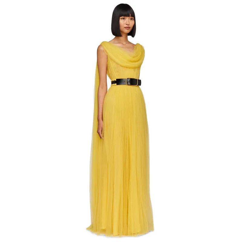 Juno Draped Floor Length Dress