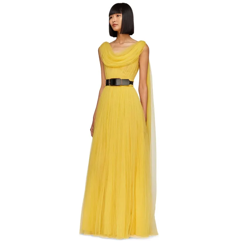 Juno Draped Floor Length Dress