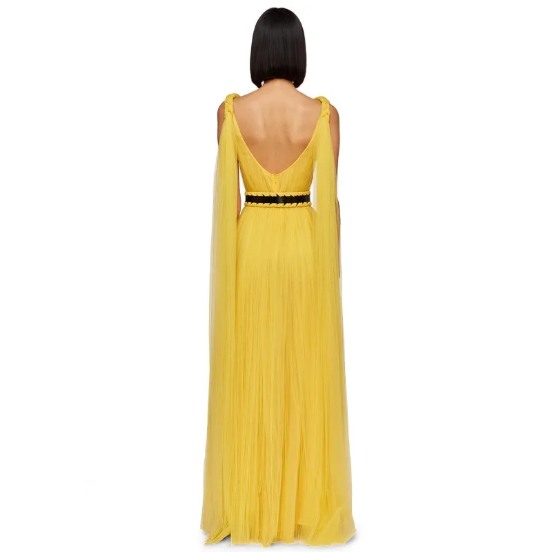 Juno Draped Floor Length Dress