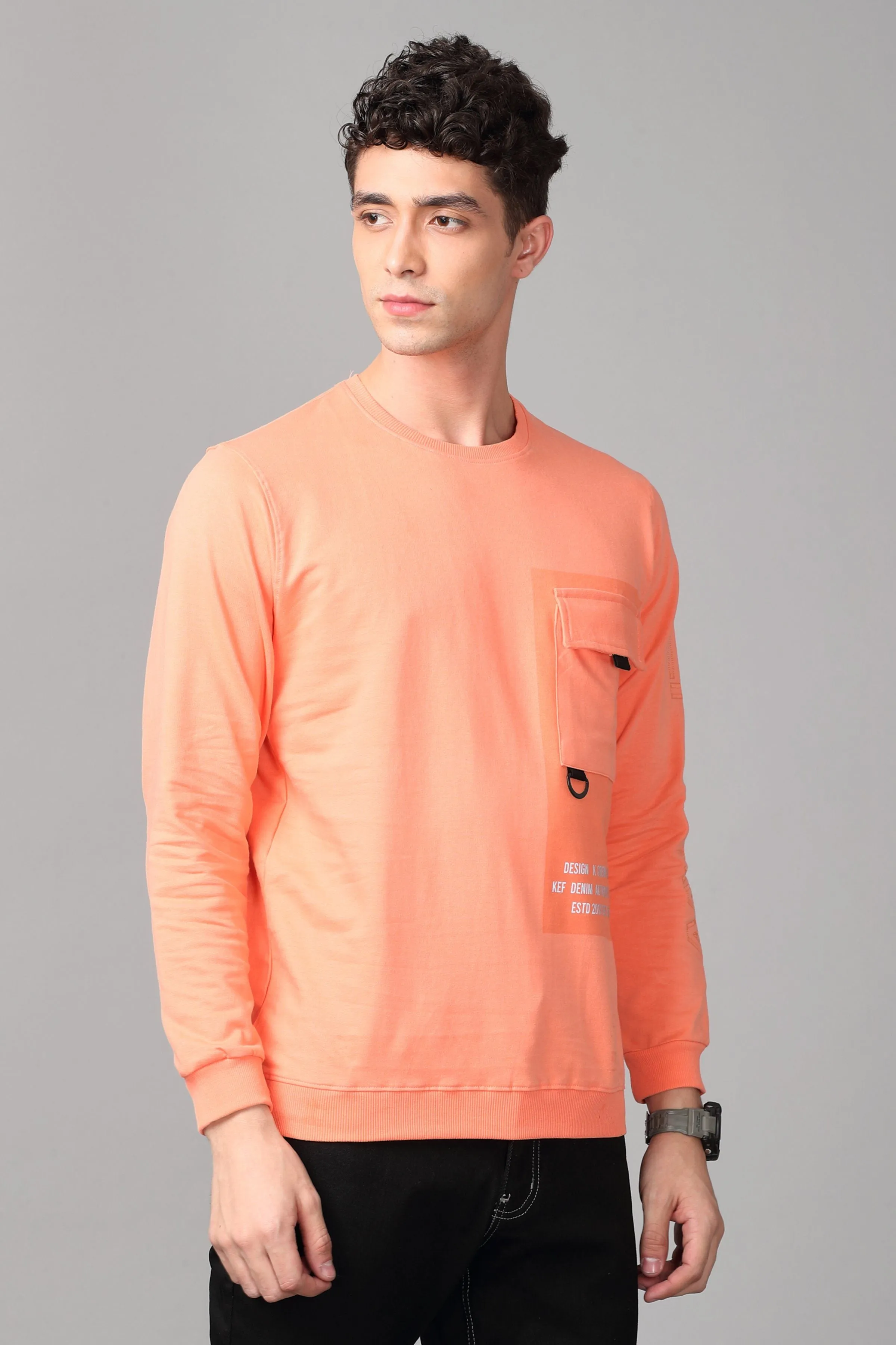 KEF Men's Sweater Orange Nectar