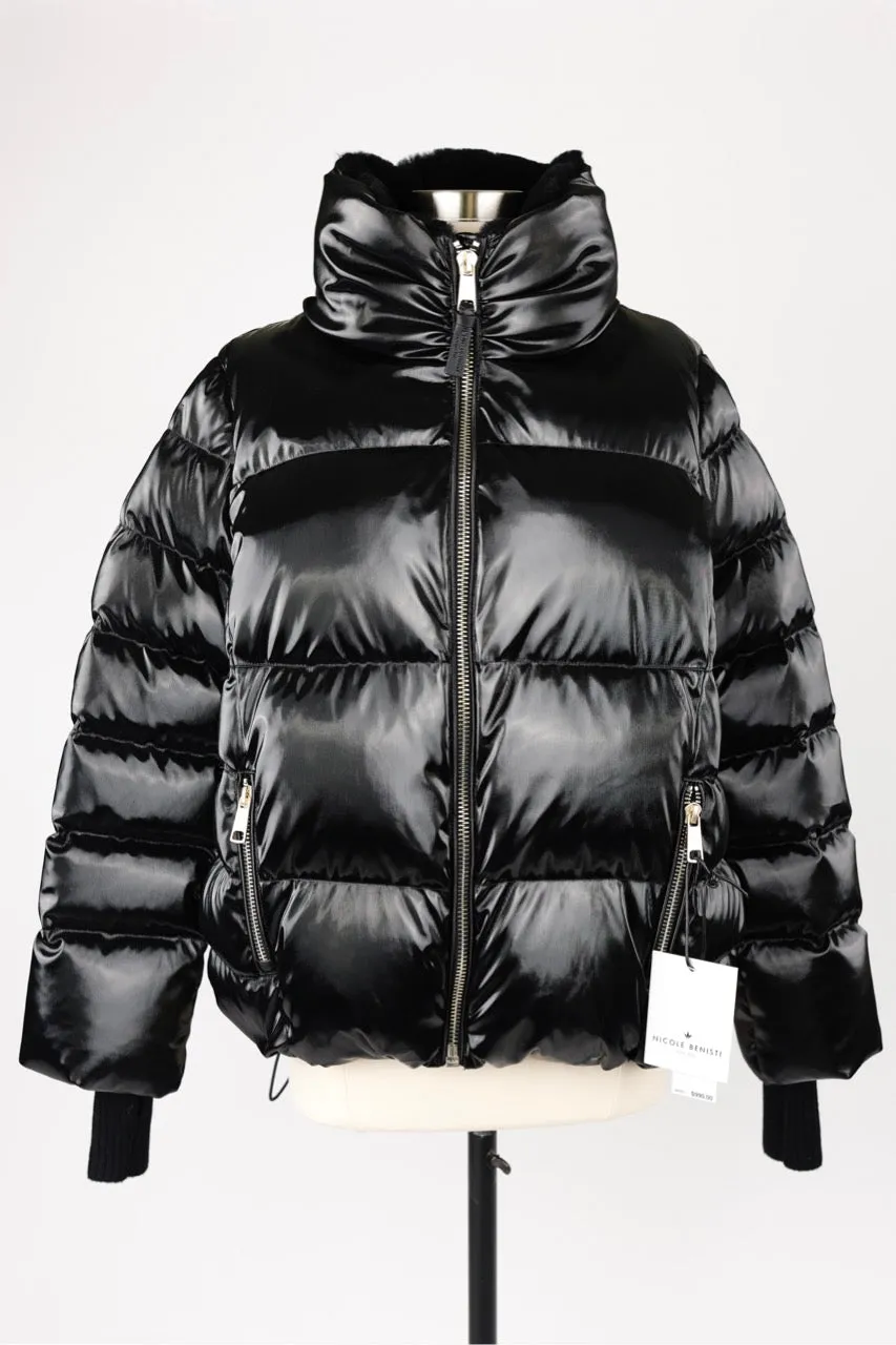 Kensington Shearling Collar Puffer Jacket