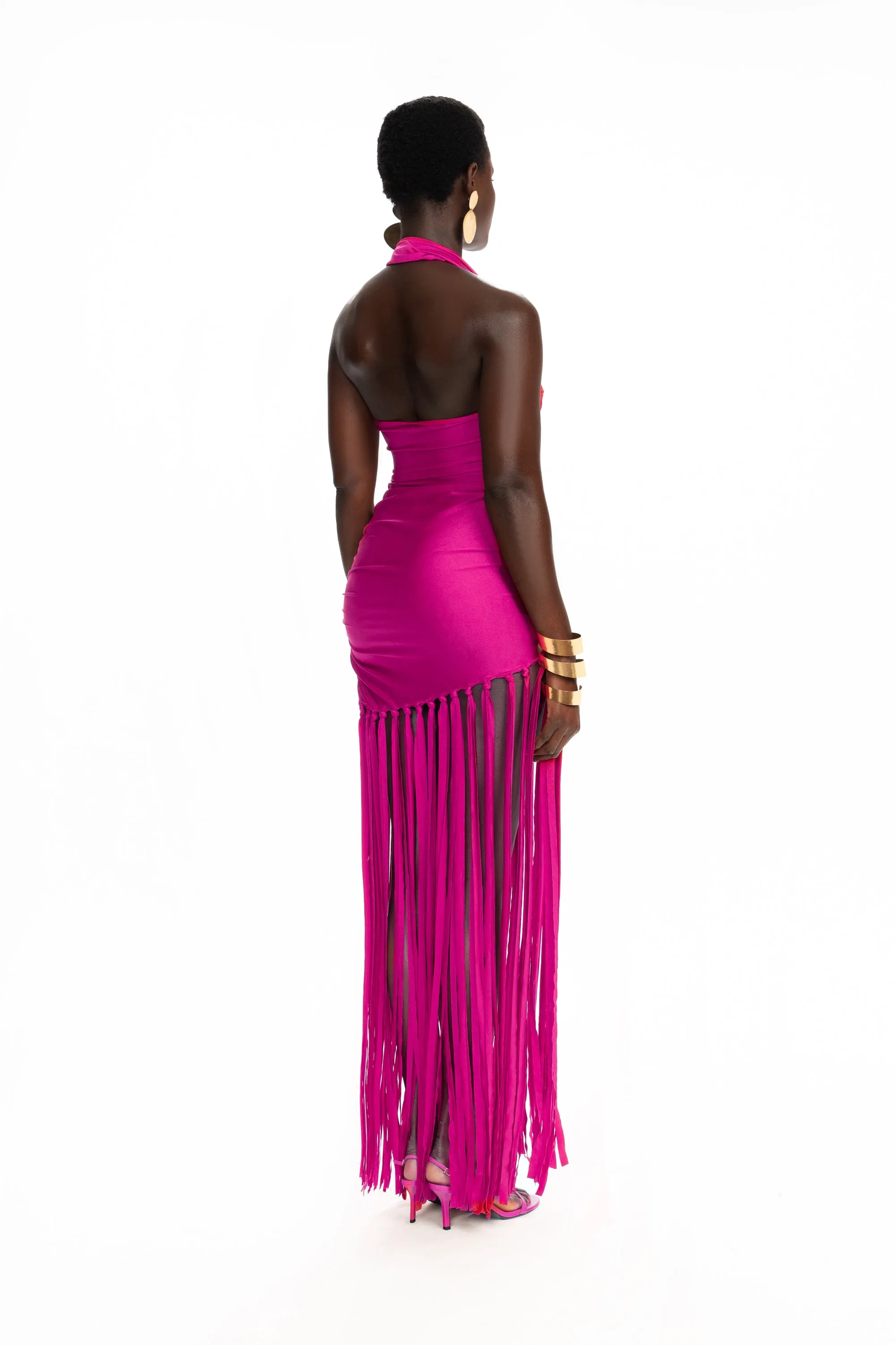 Kesh Tassel Maxi - Dragonfruit Cooler