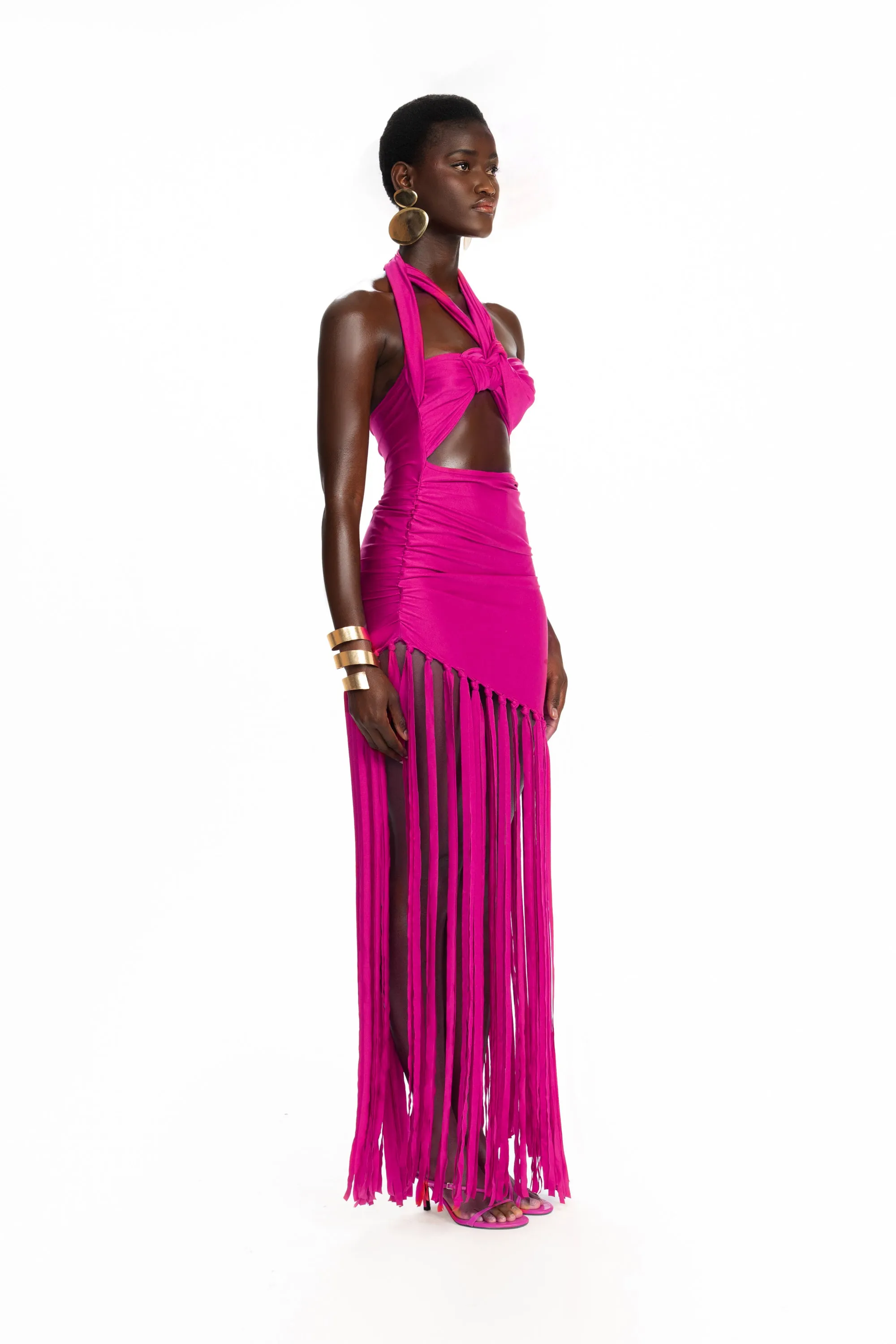 Kesh Tassel Maxi - Dragonfruit Cooler