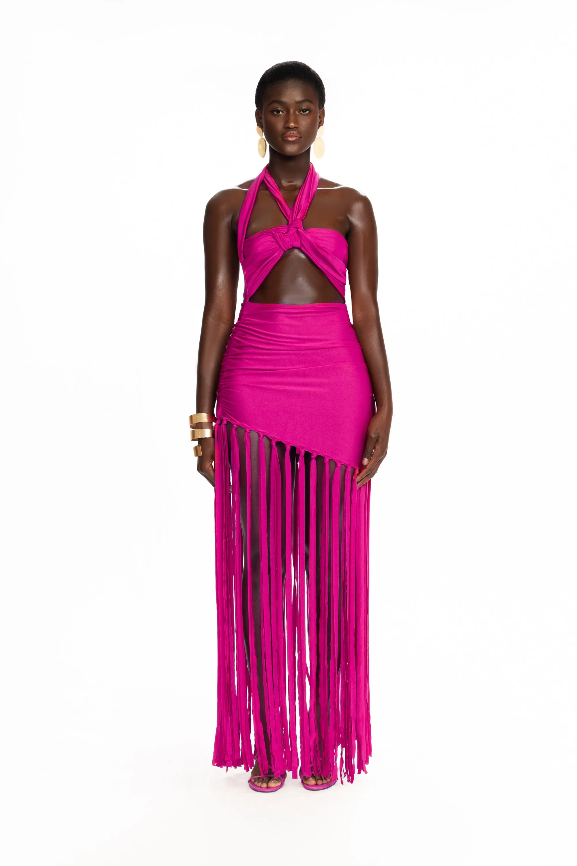 Kesh Tassel Maxi - Dragonfruit Cooler