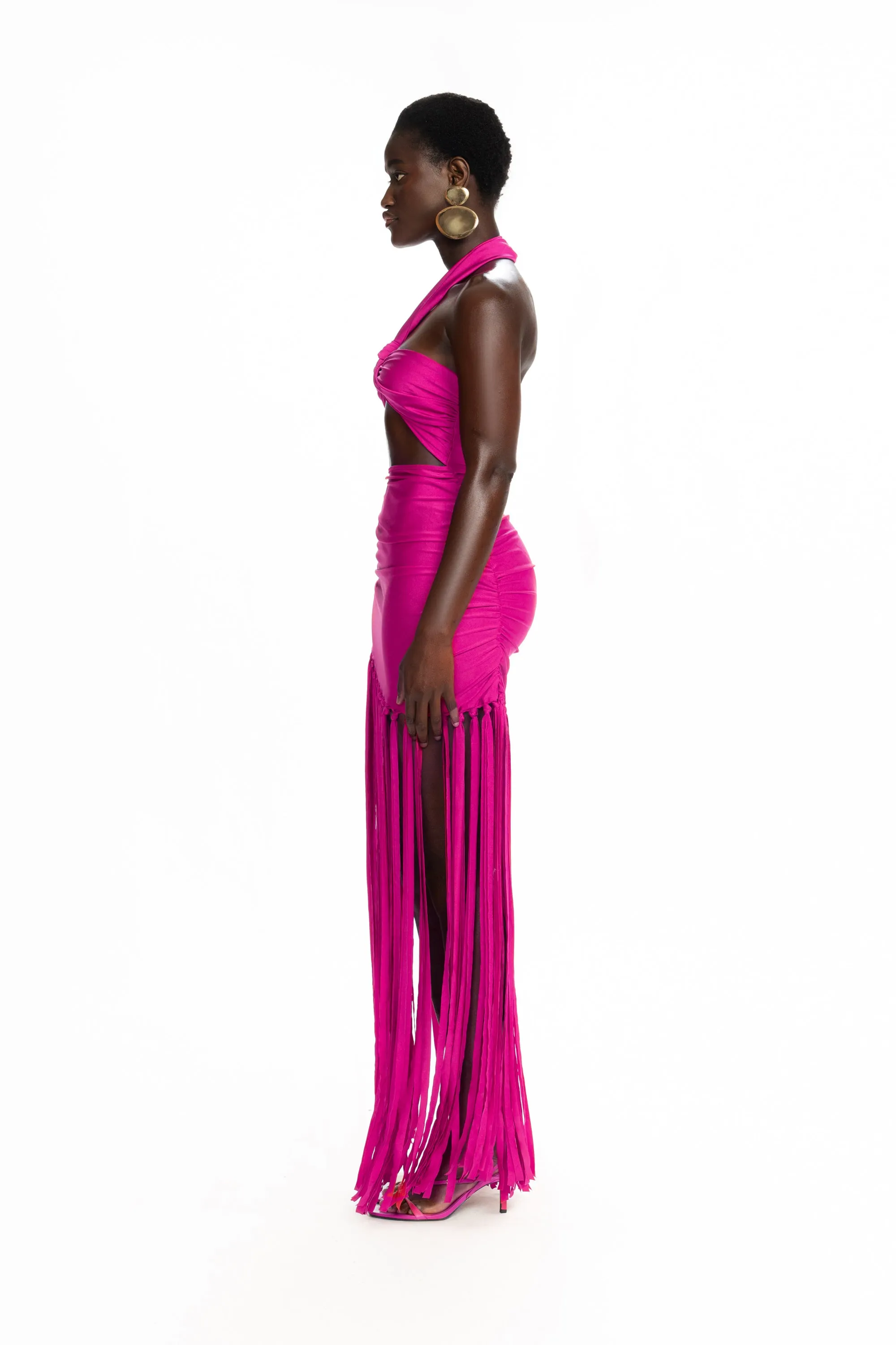 Kesh Tassel Maxi - Dragonfruit Cooler