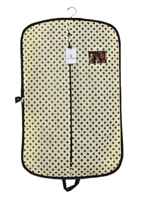 Kuber Industries Polka Dots Printed Foldable Non Woven Men's Coat Blazer Cover (Cream) -CTKTC43363