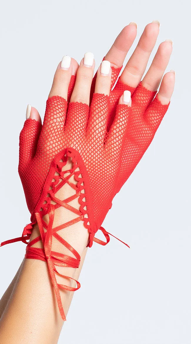 Lace Up Gloves