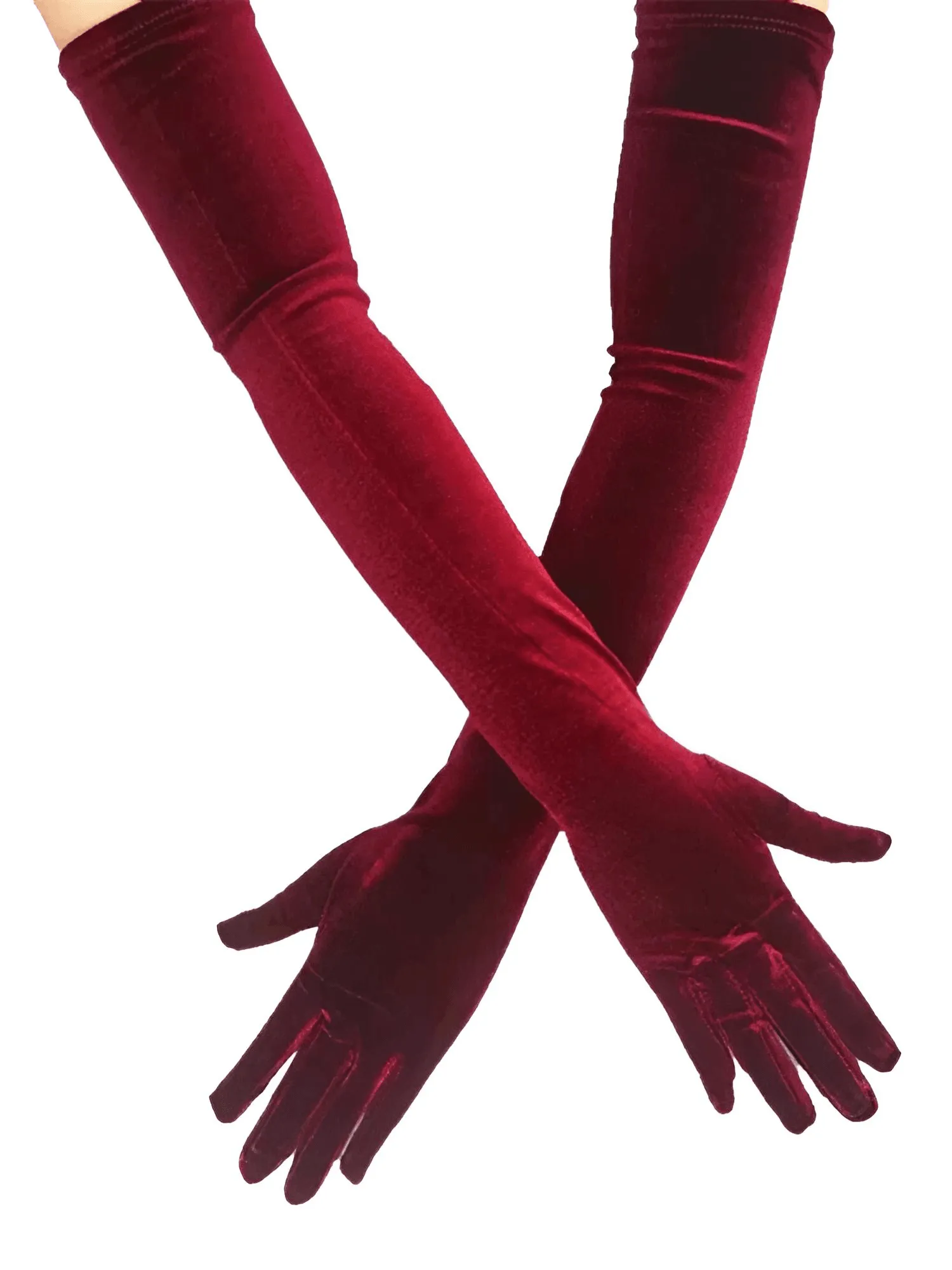 Long Velvet Dinner Dress Gloves For Women